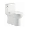 Aquamoon TB 324 Round Front One Piece Single Flush Toilet with Soft Closing Seat