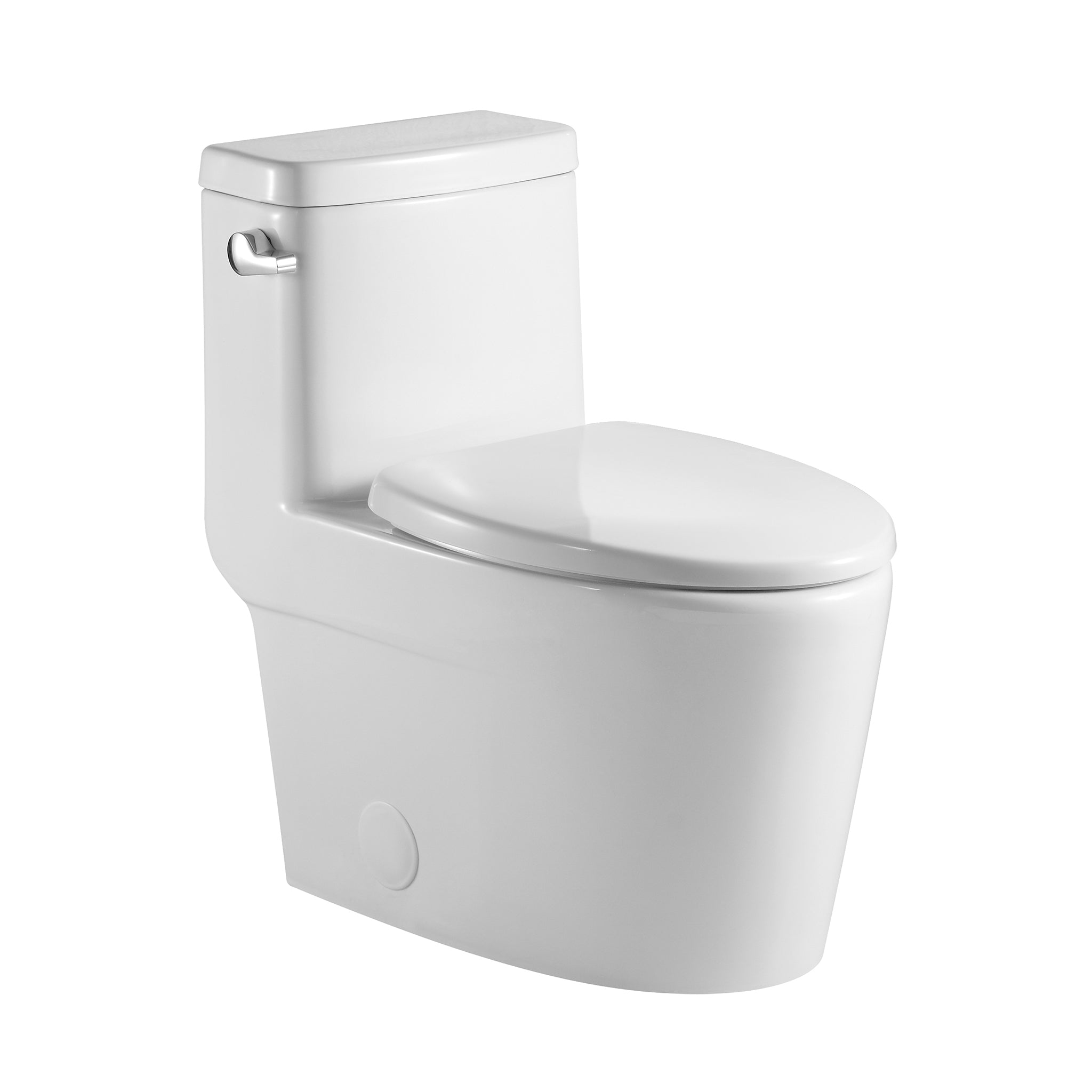 Aquamoon TB 328 Elongated One Piece Single Flush Toilet With Soft Closing Seat Bath Trends USA