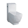Eago TB 336  Elongated One Piece Single Flush Toilet With Soft Closing Seat
