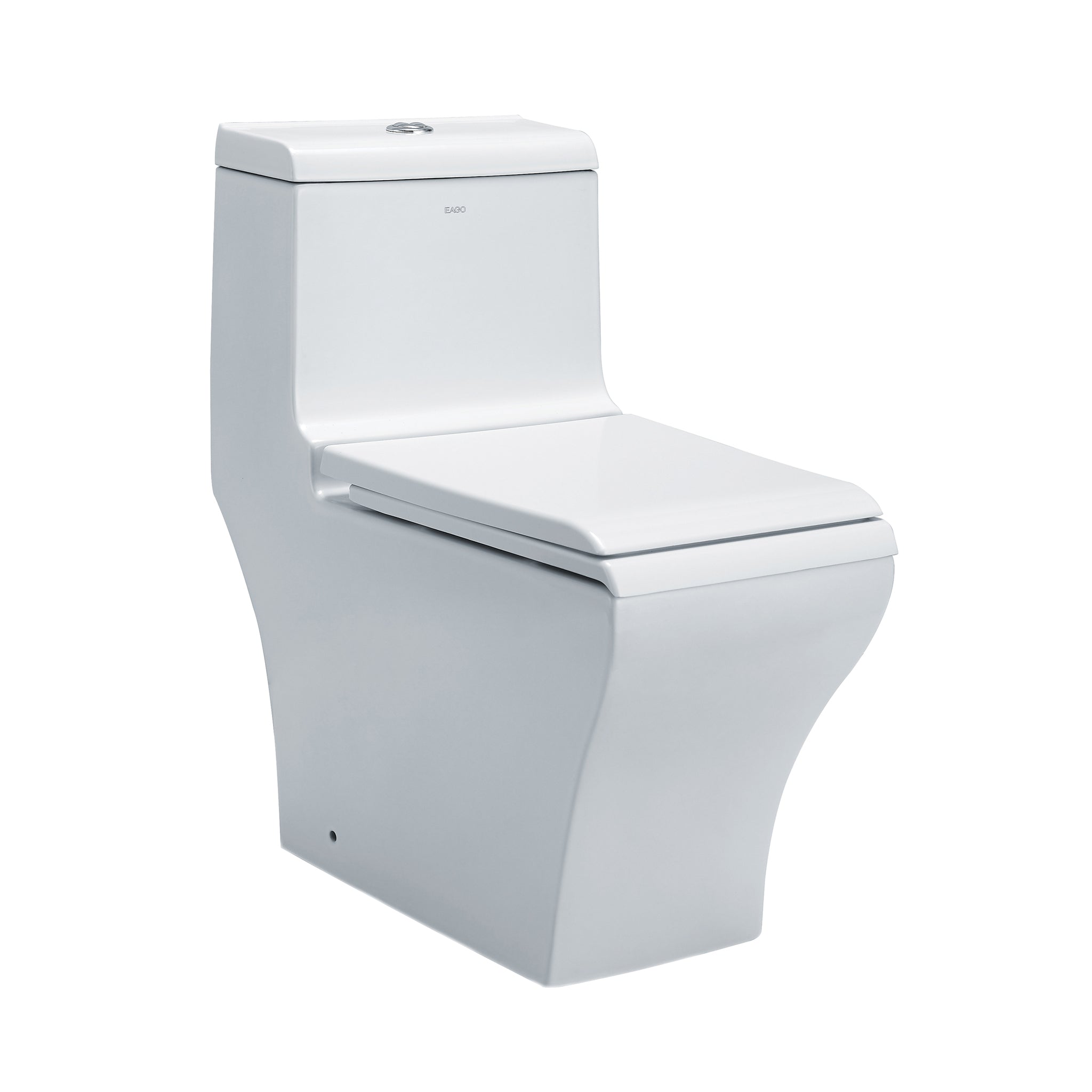 Eago TB 356 Elongated One Piece Dual Flush Toilet With Soft Closing Seat Bath Trends USA