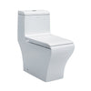 Eago TB 356 Elongated One Piece Dual Flush Toilet With Soft Closing Seat