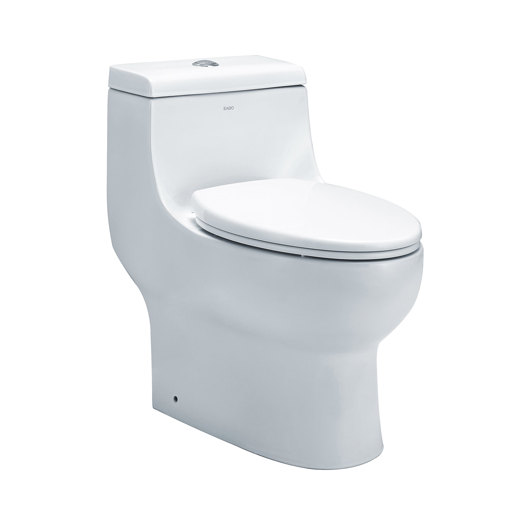 Eago TB 358 Elongated One Piece Dual Flush Toilet With Soft Closing Seat Bath Trends USA