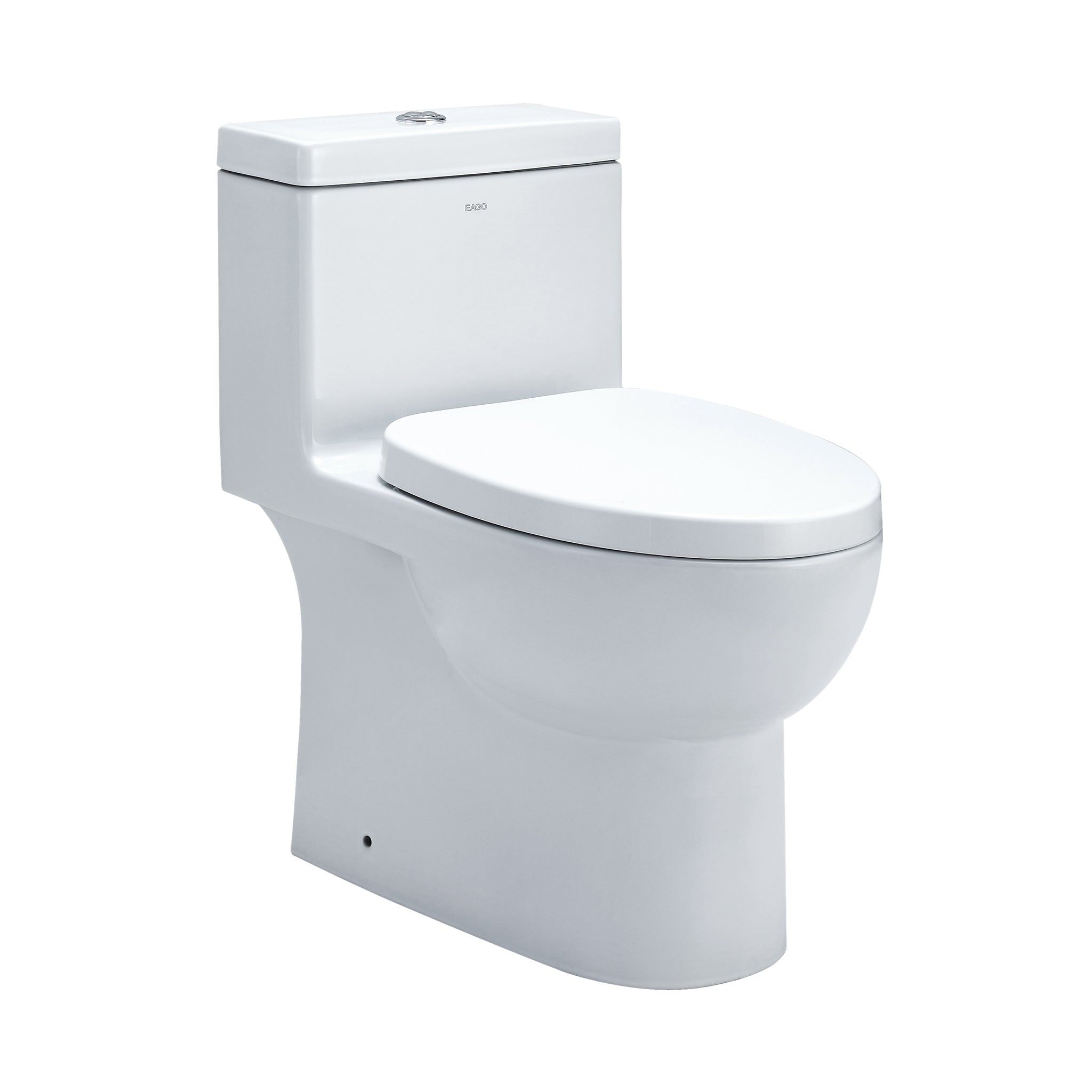 Eago TB 359 Elongated One Piece Dual Flush Toilet With Soft Closing Seat Bath Trends USA