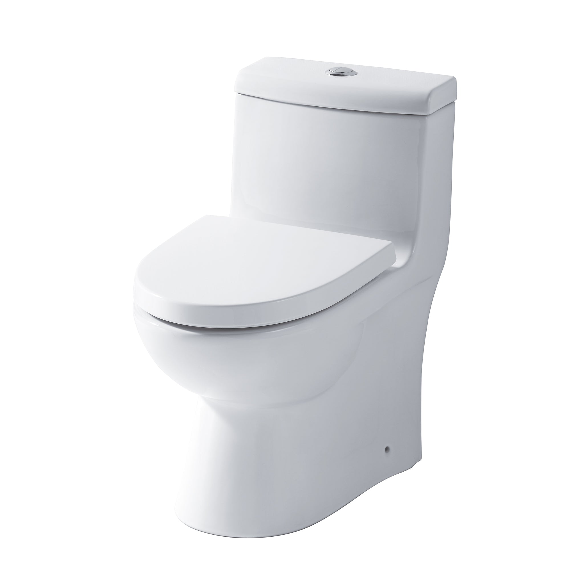 Eago TB 361 Elongated One Piece Dual Flush Toilet With Soft Closing Seat