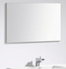 Aquamoon MP3931 Frameless Plain Rectangular Mirror Wall Mounted 39 x 31