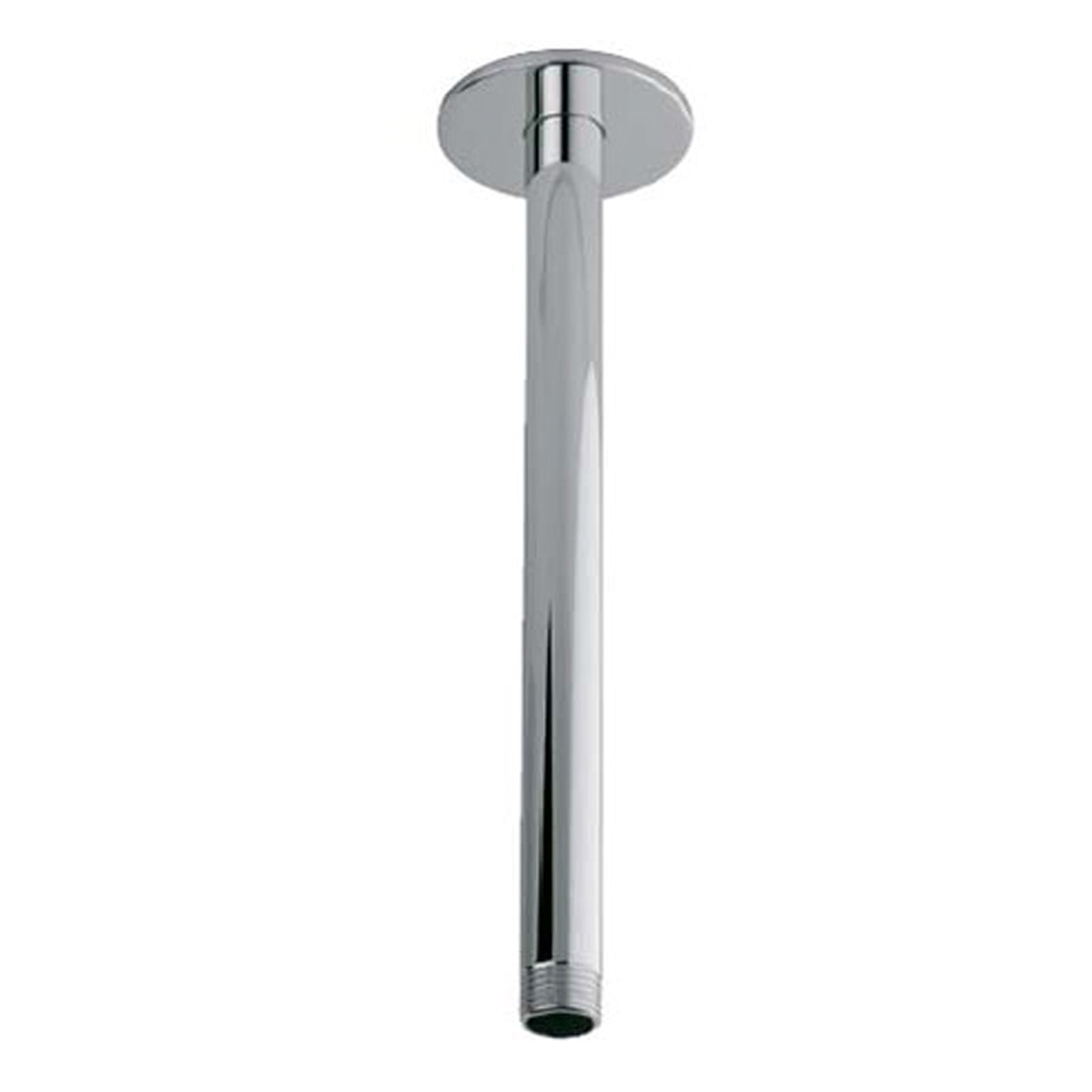 Aquamoon 4" Shower arm Ceiling Round Brush Nickel with Flange bathtrends_usa