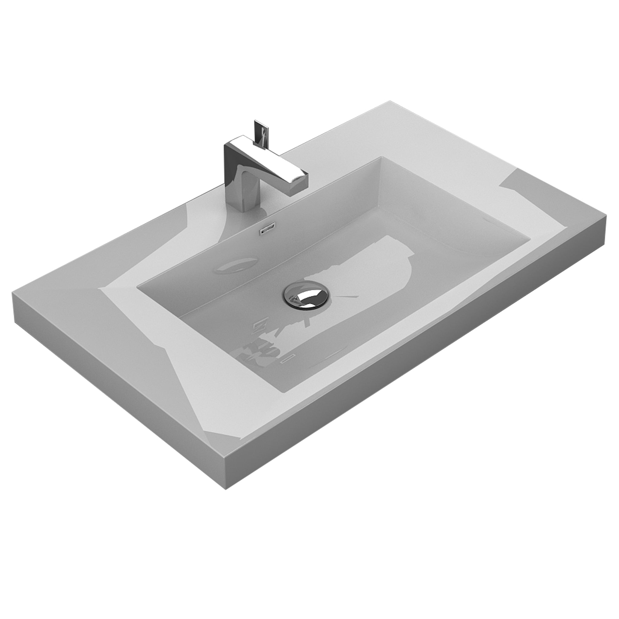 Aquamoon Ocean 31" Integrated/Countertop Sink bathtrends_usa