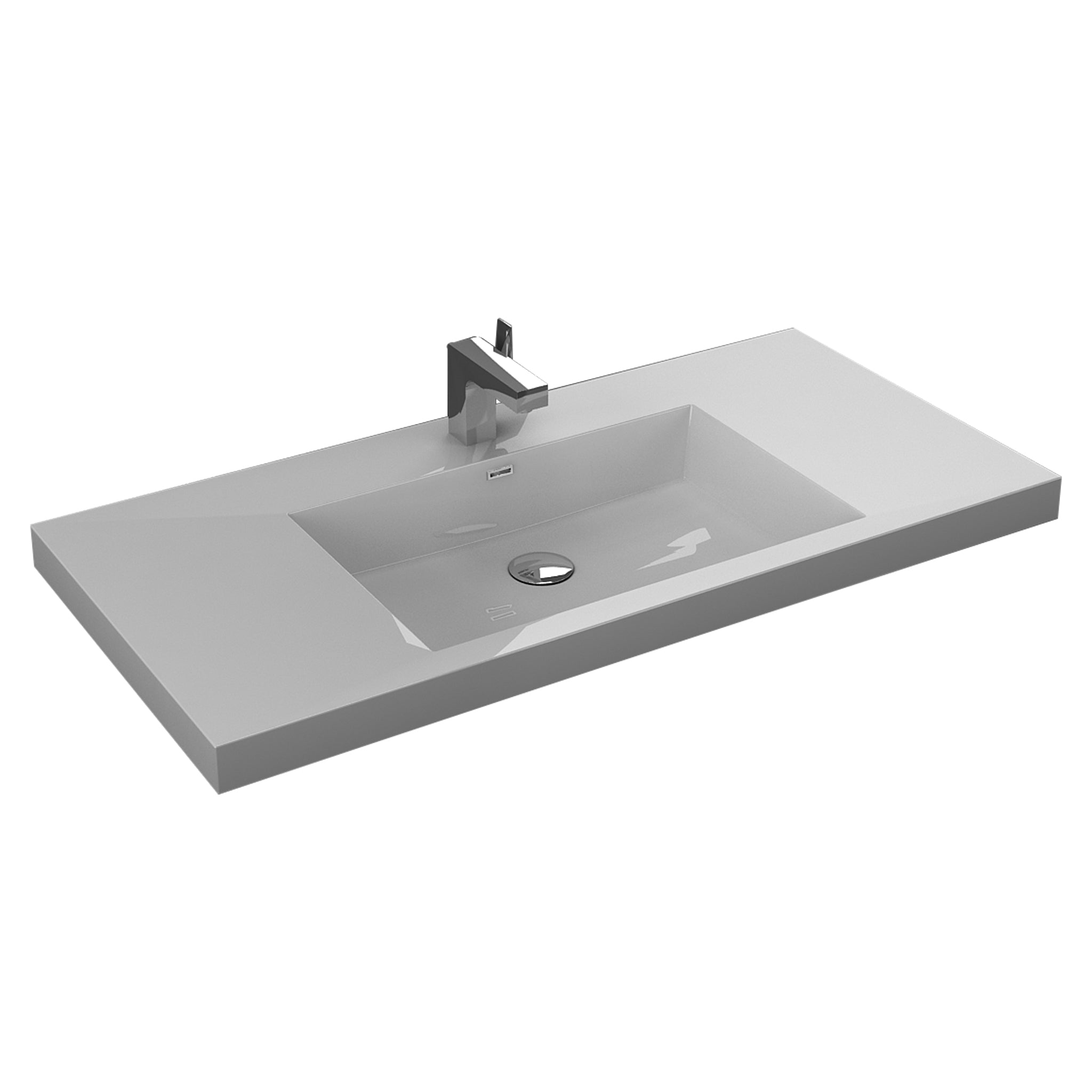 Aquamoon Ocean 39" Integrated/Countertop Sink bathtrends_usa