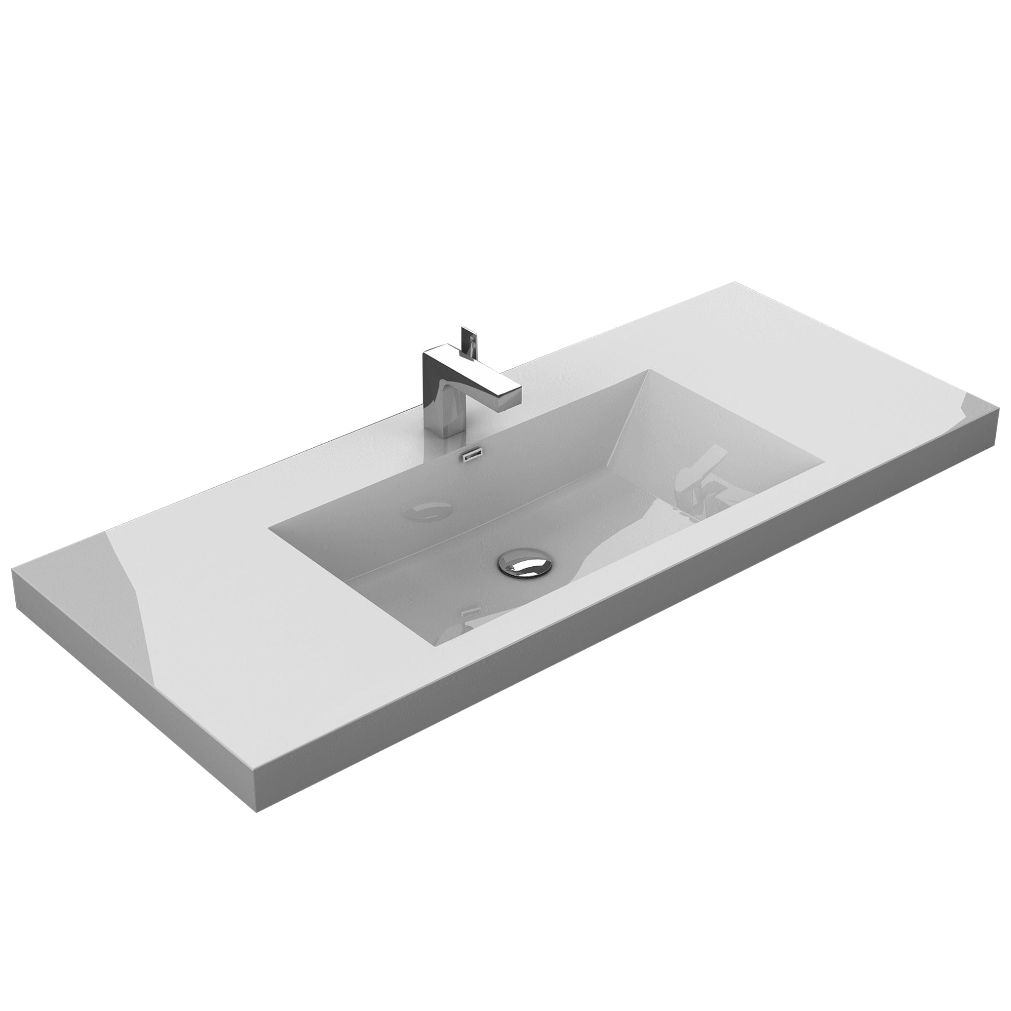 Aquamoon Ocean 48" Integrated/Countertop Sink